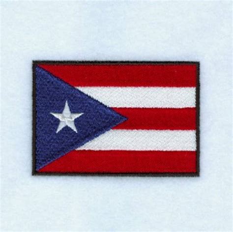 Puerto Rico Flag Machine Embroidery Design Embroidery Library At