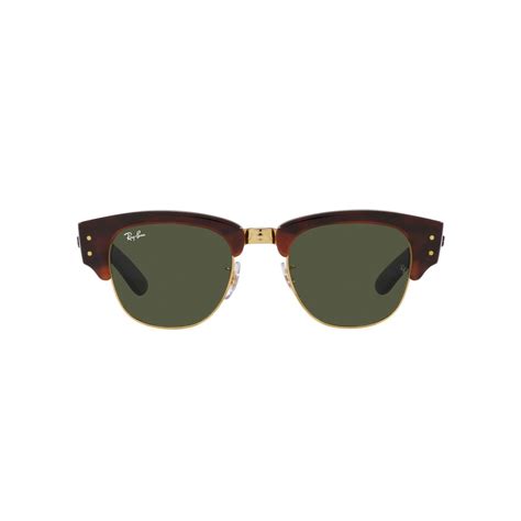 Ray Ban Mega Clubmaster Rb S Mock Tortoise On Arista Green Unisex