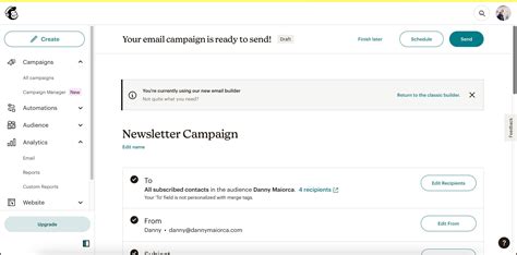 Comment G Rer Vos Campagnes De Newsletter Dans Mailchimp En Cause