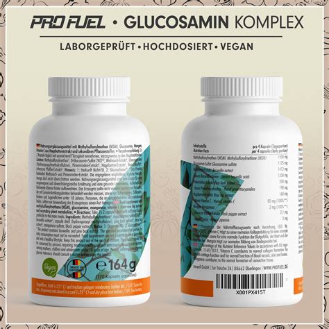 Profuel Glucosamin Komplex Mit Msm Weihrauch Pinienrinde Vitamin C