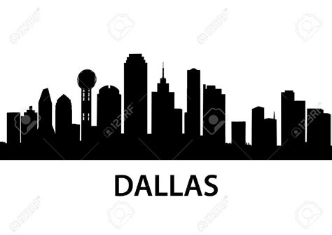 Dallas Skyline Sketch at PaintingValley.com | Explore collection of ...