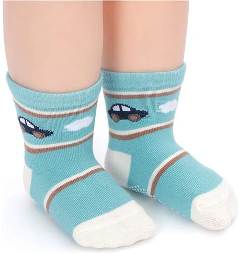 Calcetines Yafane 12 Pares de Calcetines Antideslizantes para Niños