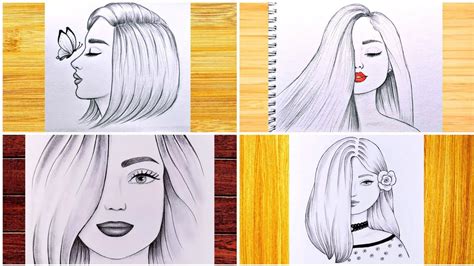 4 Dibujos Con Chicas Guapas Como Dibujar Chicas Paso A Paso