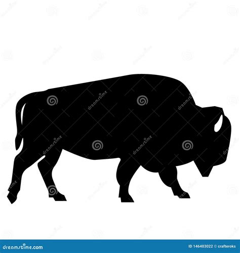 Bison Vector Silhouette 89412359