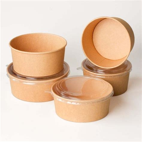 China Customized Thickened Disposable Kraft Paper Bowl Suppliers Factory Wholesale Price