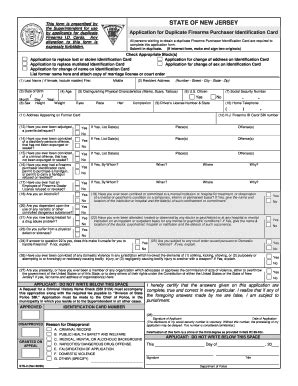 Fillable Online Morrisplainspolice Application For Duplicate Firearms