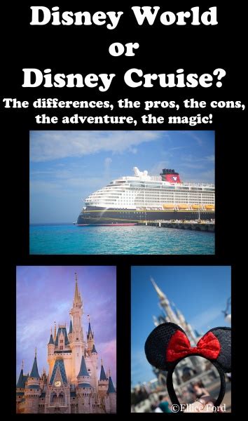 Walt Disney World Vs Disney Cruise