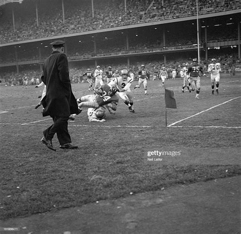 New York Giants Harland Svare In Action Vs Washington Redskins Ralph