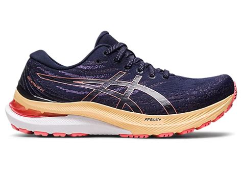 Gel Kayano 29 Women Midnight Papaya Womens Running Shoes Asics