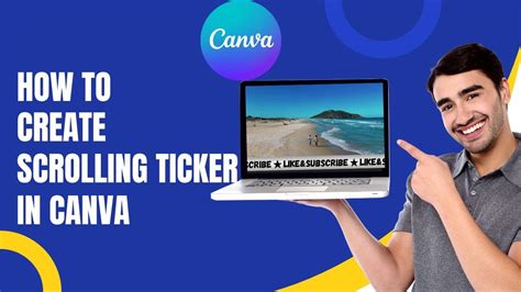 How To Create Scrolling Ticker In Canva Youtube