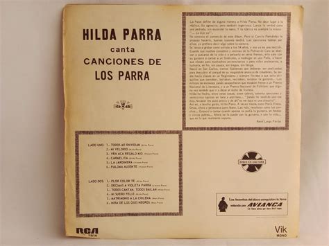 Hilda Parra Canta Canciones De Los Parra Tienda De Vinilos Online Discos Vinilos Baratos