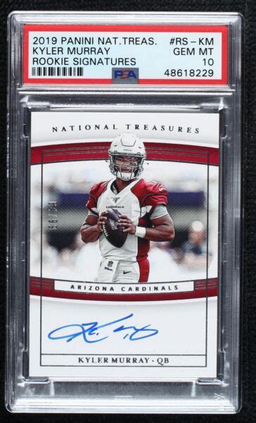 2019 Panini National Treasures Rookie Signatures RPS RS KM Kyler