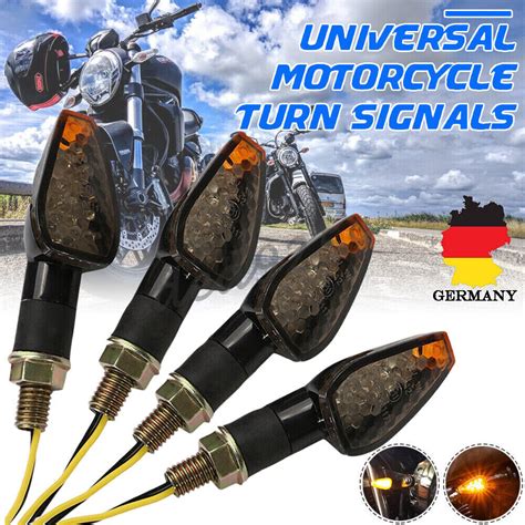 St Ck Led Motorrad Blinker E Gepr Ft Blinkleuchte Mini Universal