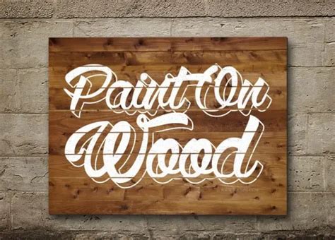 How To Paint Letters On Wood | Cut The Wood