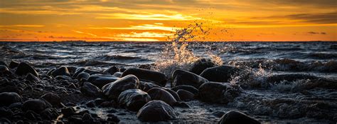 Fotos Gratis Mar Apuntalar Agua Cielo Horizonte Oceano Puesta