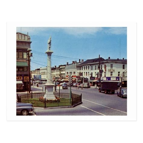Main St Danbury Connecticut Vintage Postcard