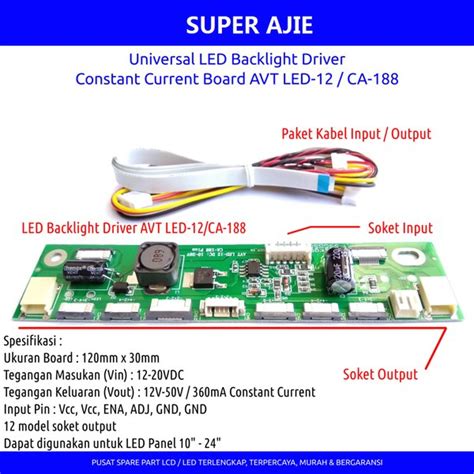 Jual Inverter Universal Led Tv Monitor Backlight Driver Constant