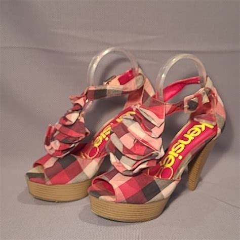 Kensie Girl Shoes Vintage Kensie Girl Plaid Platform High Heels Poshmark