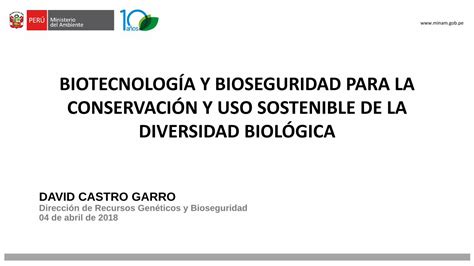 PDF BIOTECNOLOGÍA Y BIOSEGURIDAD PARA LA CONSERVACIÓN Y USO