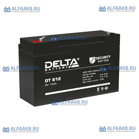Аккумулятор Delta AGM DT 612 купить в СПб по выгодной цене