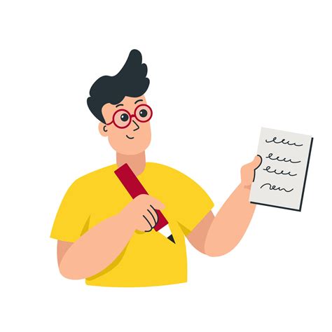 Young student studying hard and taking exams. Education test concept ...