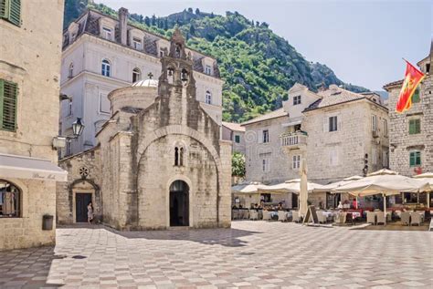 St Lukas Church In The Old Town Of Kotor Montenegro Editorial Stock