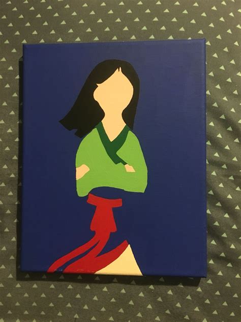 Minimalist Mulan Canvas Art Arte En Lienzo Lienzos Pintados Lienzo