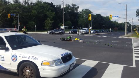 Motorcyclist Suffers Life Threatening Injuries In Etobicoke Crash Ctv