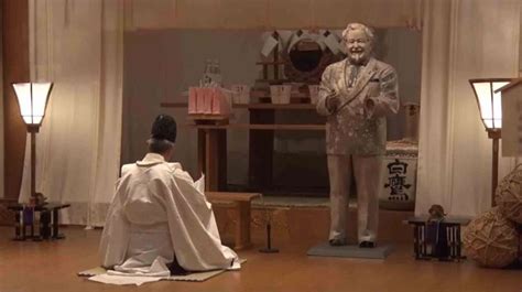 KFC-Mad Japanese Entomb Statue Of Colonel Sanders In Shrine