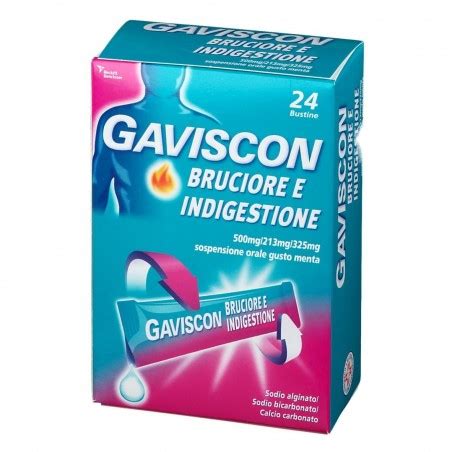 Gaviscon Bruciore E Indigestione Per Reflusso Gastro Esofageo Bustine