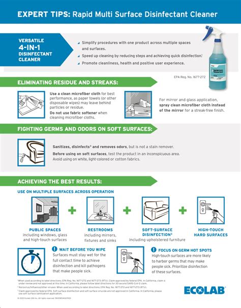 Expert Tips Rapid Multi Surface Disinfectant Cleaner