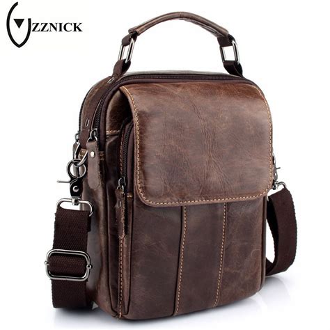 ZZNICK Fashion Brand 2017 New Men's Genuine Leather Business Bag Male ...