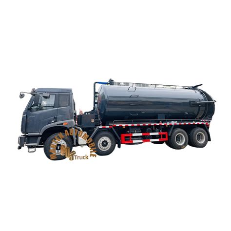 25000L Manual Declogging Used Sewage Suction Water Jetting Fecal Tank