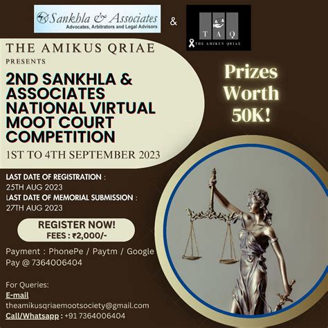 2nd Sankhala Associates Virtual National Moot Court Competition 2023