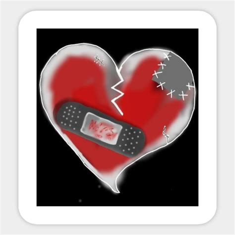 Broken Heart Broken Heart Sticker Teepublic