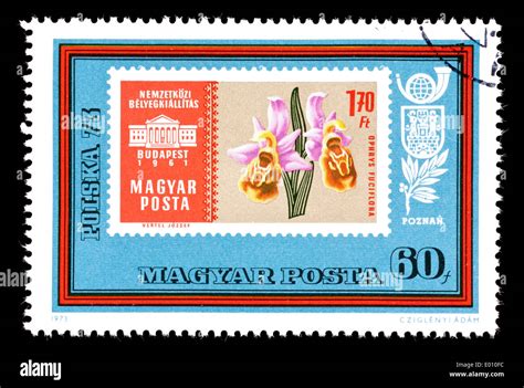 Postage Stamp From Hungary Depicting A Hungarian Postage Stamp Issued