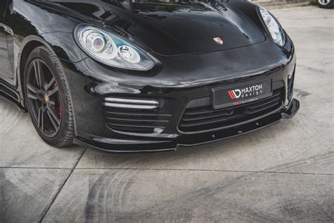 Splitter Przedni V Porsche Panamera Turbo Facelift Gloss Black