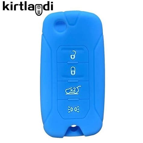 Porte Cl S De Voiture Light Blue Button Tui Cl En Silicone Pour