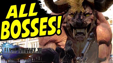 Final Fantasy All Secret Bosses All Boss Fights Youtube