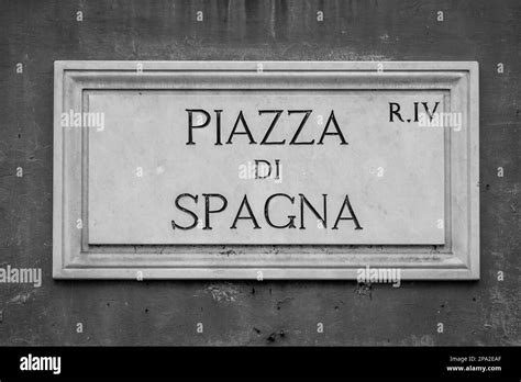 Detail Of Piazza Di Spagna Spain Square In Rome Italy Stock Photo