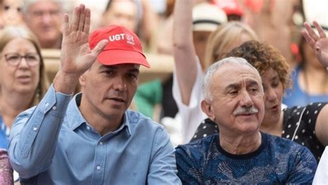 Sánchez se pone la gorra de UGT para exigirles que defiendan a Begoña