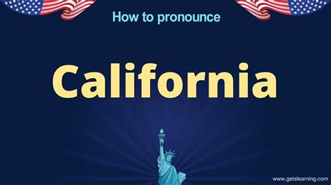 How to pronounce California in English correctly - YouTube