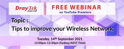 Free Draytek Webinar Tips To Improve Your Wireless Network I Lan