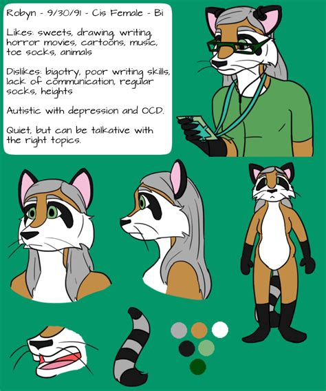 Fursona Reference Sheet By Robyn Kitty On Deviantart