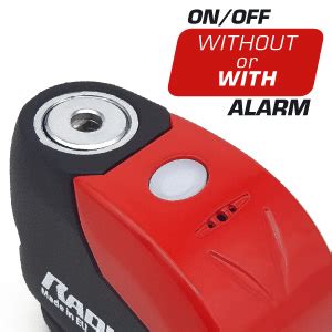 Radikal Rk Disc Lock Alarm Db On Button More Visible Warning