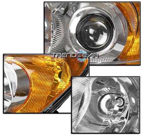 For 2009 2012 Toyota Rav4 Projector Chrome Headlights W Blue Led Drl 6k Hid Kit Ebay