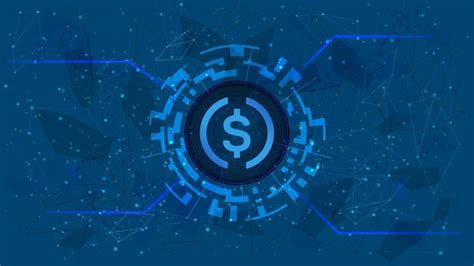 S Mbolo De Token Usd Coin Usdc No C Rculo Digital Tema De