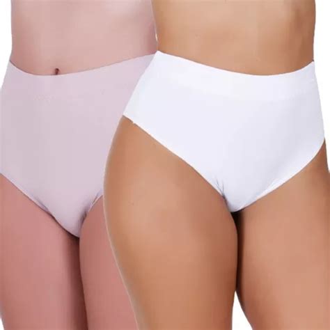 Kit Calcinha Modeladora Confort Cintura Alta Lingerie Sexy Parcelamento Sem Juros