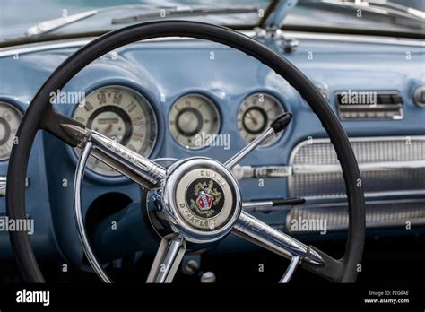 Interior of a Buick Eight Dynaflow (Automatic). 1949 Stock Photo - Alamy