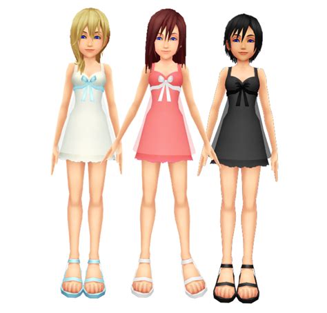 Kingdom Hearts Kairi Namine And Xion New Dress Sorasprincesss And Kazuki9484 The Girls Of